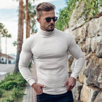 Buy Center Men's Turtleneck Sweater - Slim Fit, Casual Warmth - Buy Center UK
