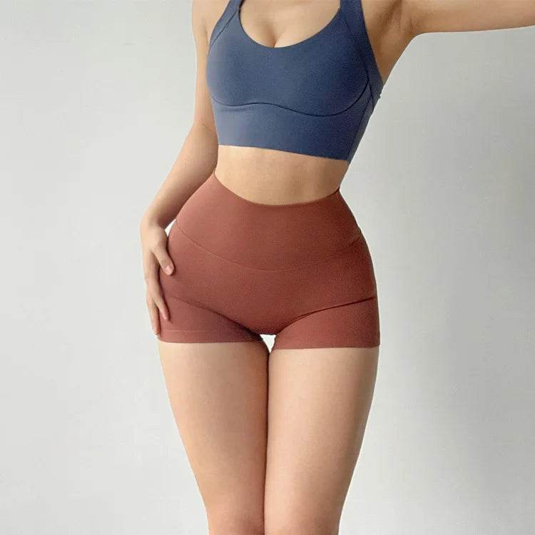 GymHUB High-Waisted Yoga Shorts - Quick-Drying, Hip Lifting Fit - Buy Center UK