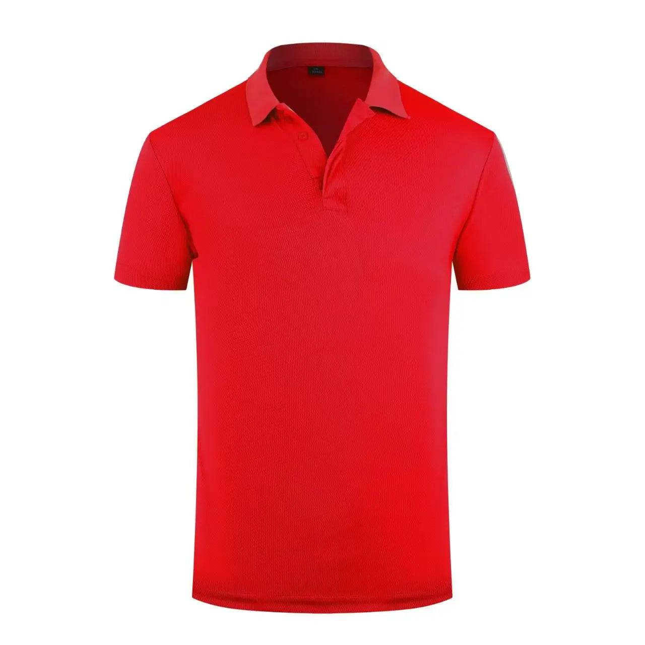 2024 Solid Color Polo Shirt for Men - Short Sleeve Casual Style - Buy Center UK