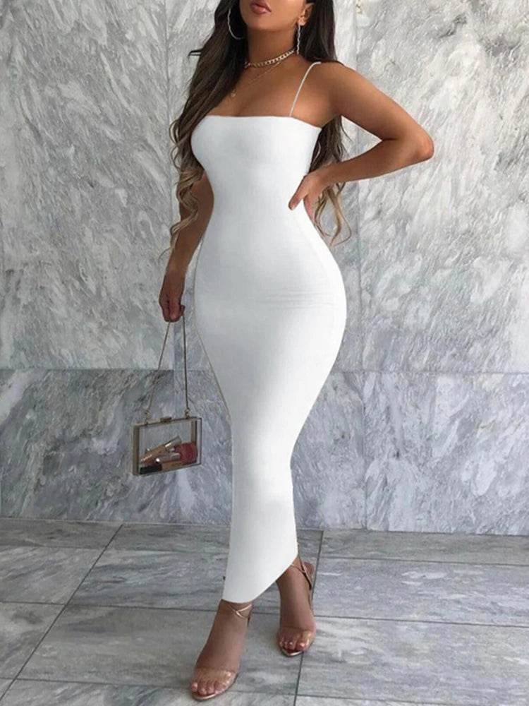 Summer Black Bodycon Dress - Sleeveless Backless Women’s Clubwear - Buy Center UK