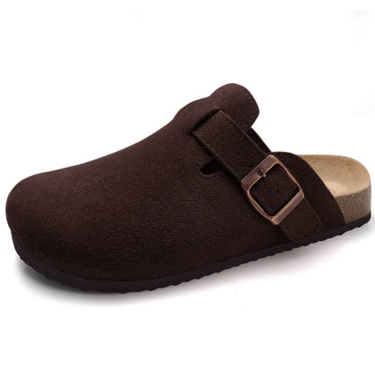 Comwarm Winter Fuzzy Cork Clogs - Plush Fur Lined Slippers for All - Buy Center UK