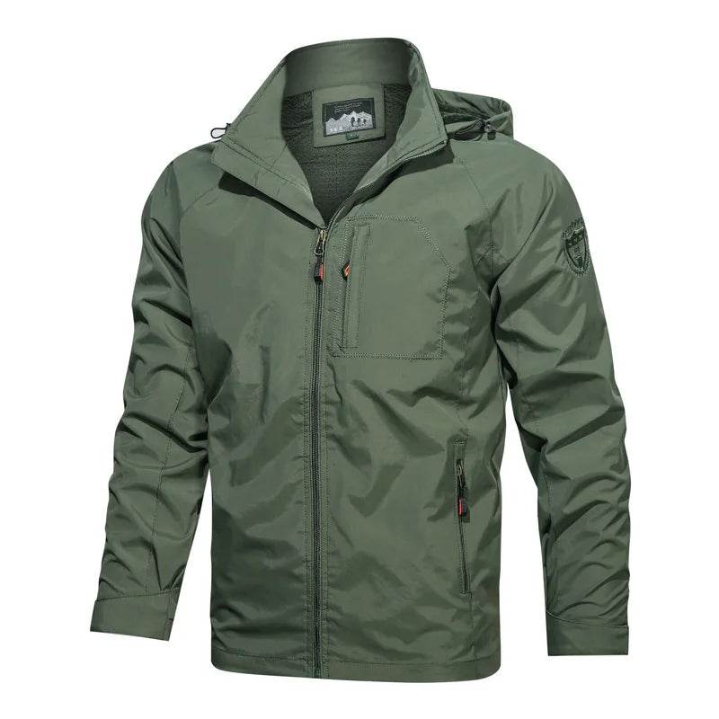 2025 Spring Thin Windbreaker Jacket for Men - Lightweight, Hooded Design - Buy Center UK