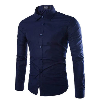 Buy Center Men's Stripes Long Sleeve Shirt - Slim Fit & Casual Style - Buy Center UK