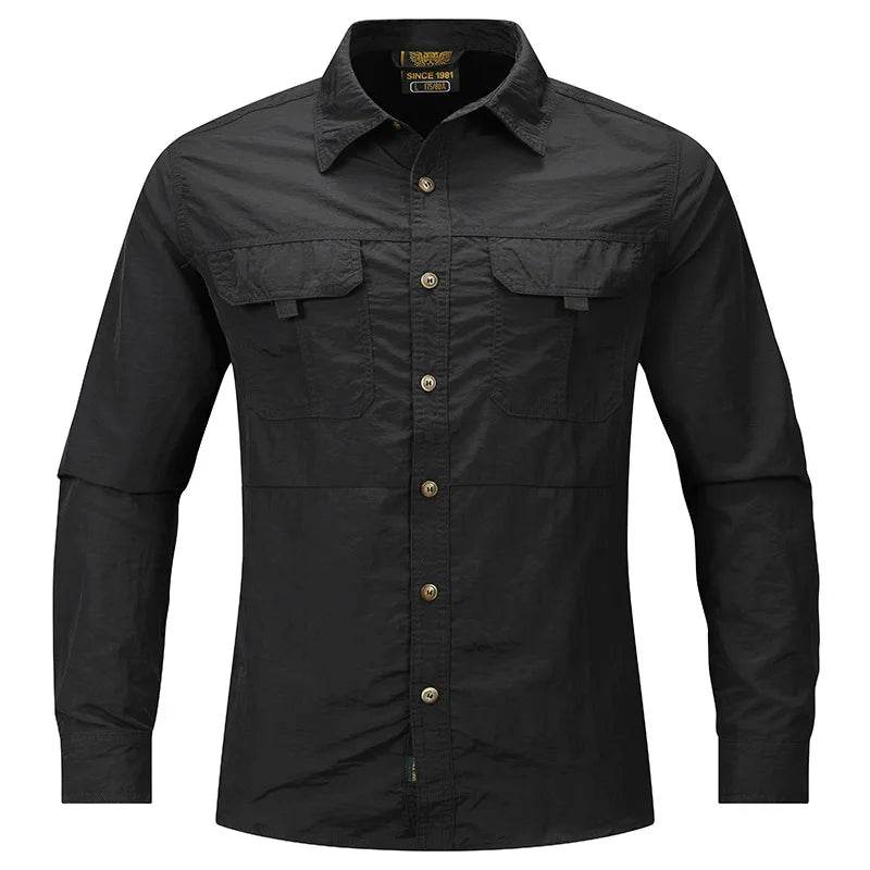 Buy Center Men’s Breathable Jogger Shirts - Quick Dry & Multi-Pockets - Buy Center UK