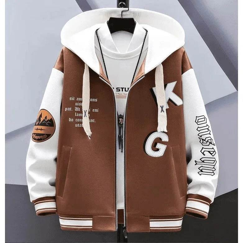 Trendy Men's Sweatshirt Jacket - Cool Spring Autumn School Wear - Buy Center UK