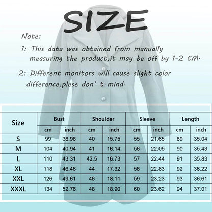 Buy Center Women's Lapel Trench Coat - Elegant Winter Fleece Jacket - Buy Center UK