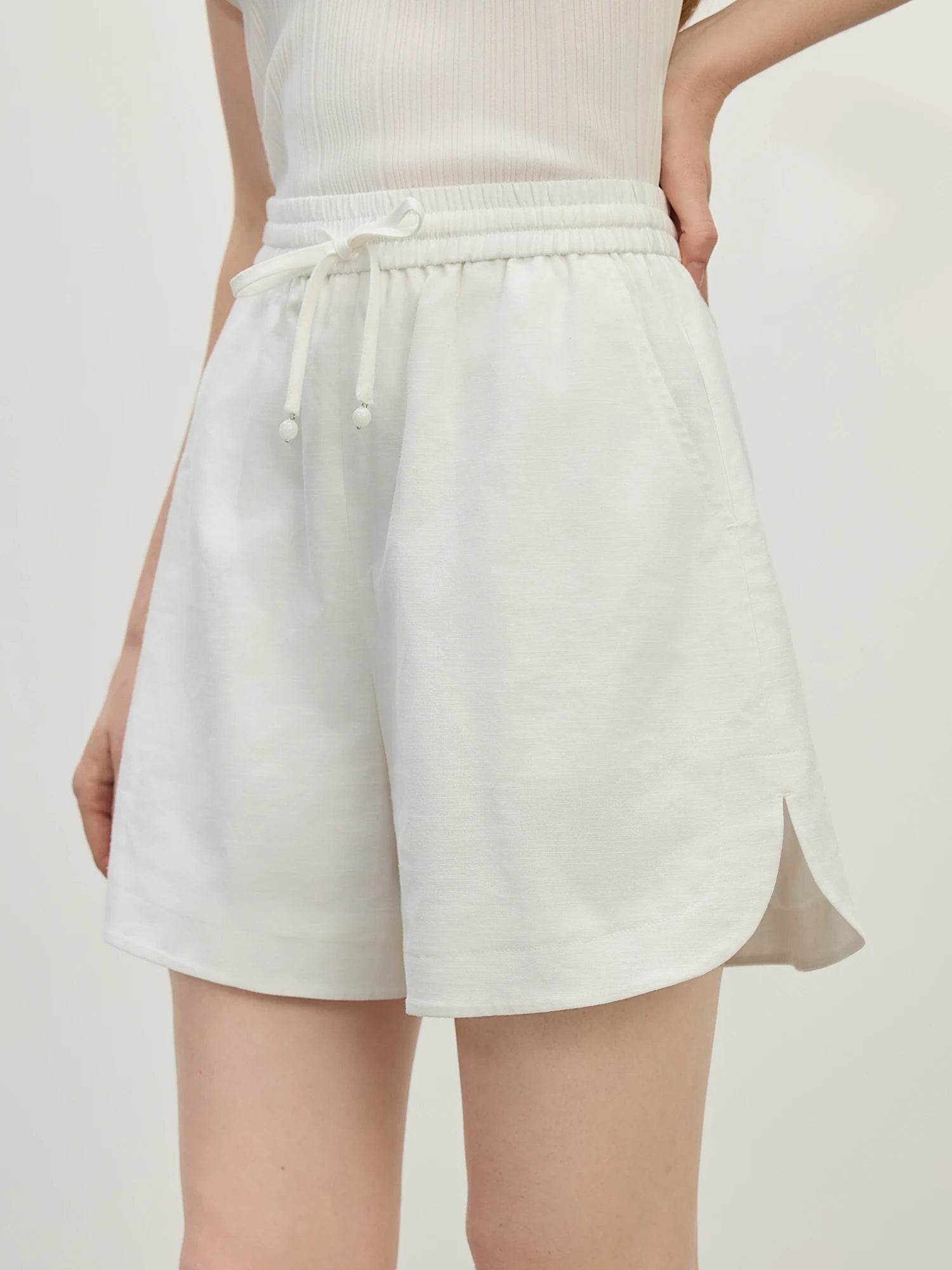 FSLE Women’s Summer Cotton Linen Shirt & Shorts Set - Casual Elegance - Buy Center UK