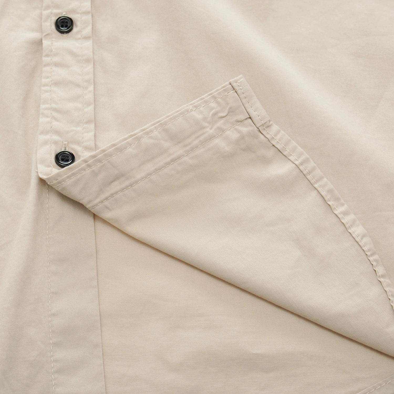 Buy Center Men's Solid Color Safari Shirt - 100% Cotton Short Sleeve - Buy Center UK