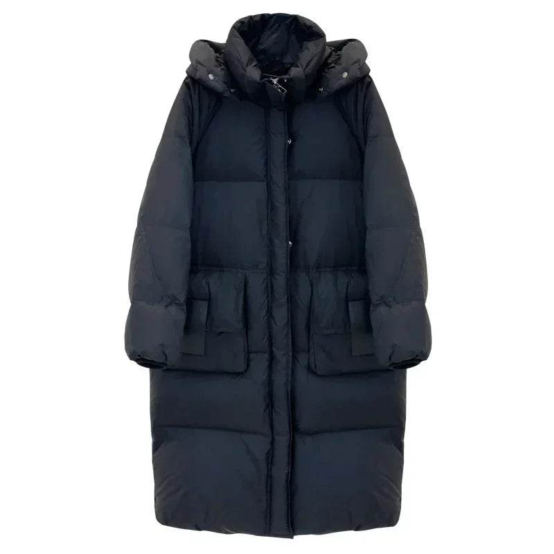 OFTBUY Women's Down Jacket - Waterproof Fluffy Knee-Length Parka - Buy Center UK