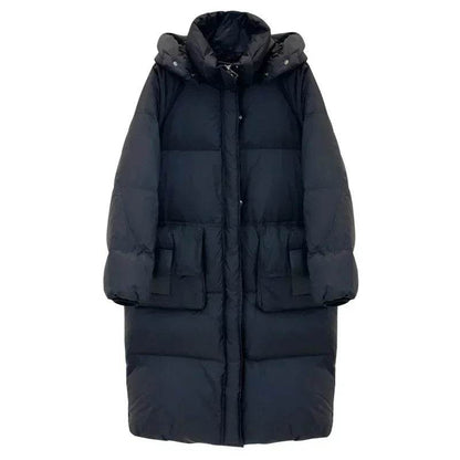 OFTBUY Women's Down Jacket - Waterproof Fluffy Knee-Length Parka - Buy Center UK
