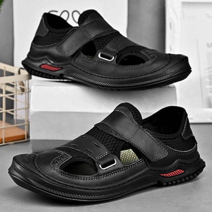 Buy Center Genuine Leather Men's Sandals - Casual Outdoor Footwear - Buy Center UK