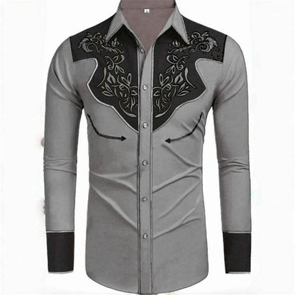 Buy Center Men's Long-Sleeved Denim Shirt - 20 Colors Available - Buy Center UK