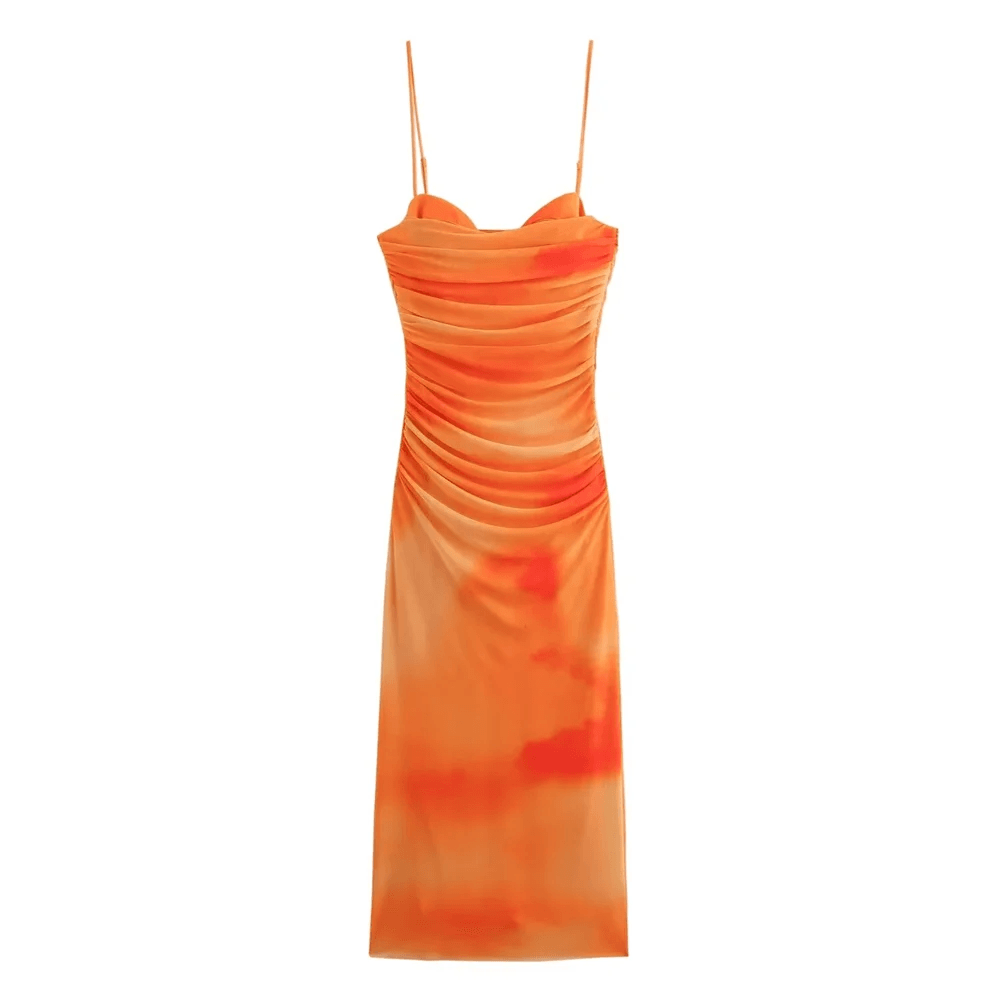 PB&ZA Women's Spring Silk Mesh Sling Dress - Slim Fit, Stylish Design - Buy Center UK