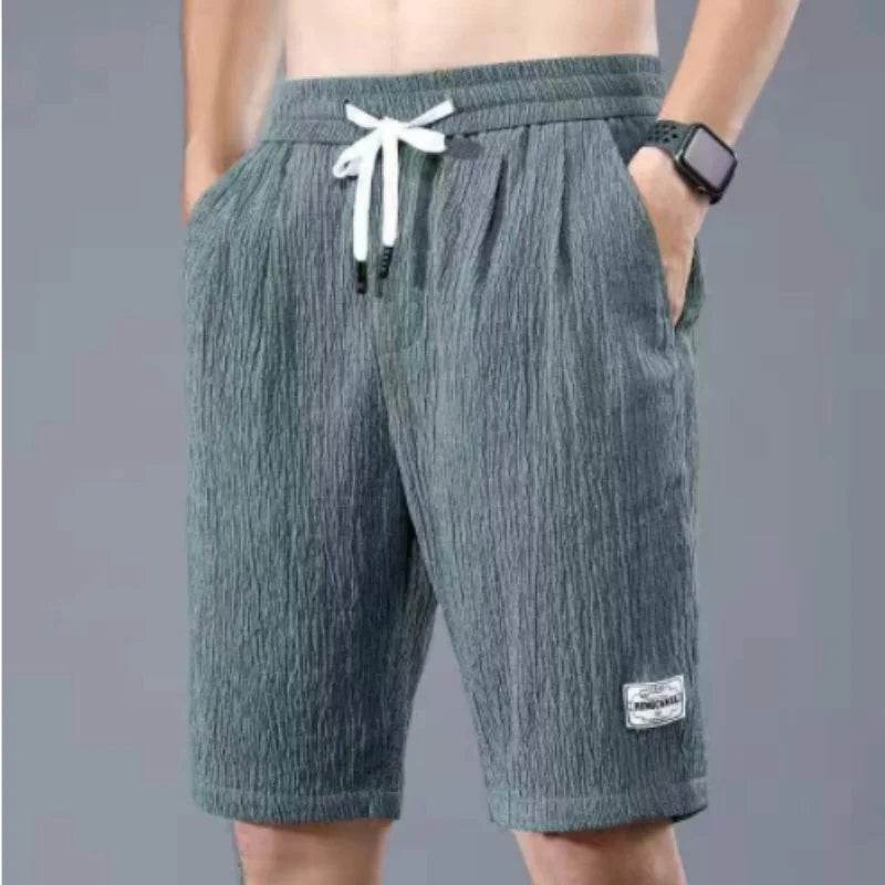 Buy Center Men's Summer Ice Silk Shorts - Breathable & Loose Fit - Buy Center UK