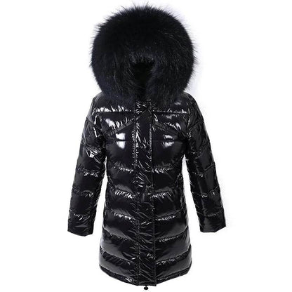 Maomaokong Women’s Winter Jacket - Real Fur Collar, Duck Down Lining - Buy Center UK
