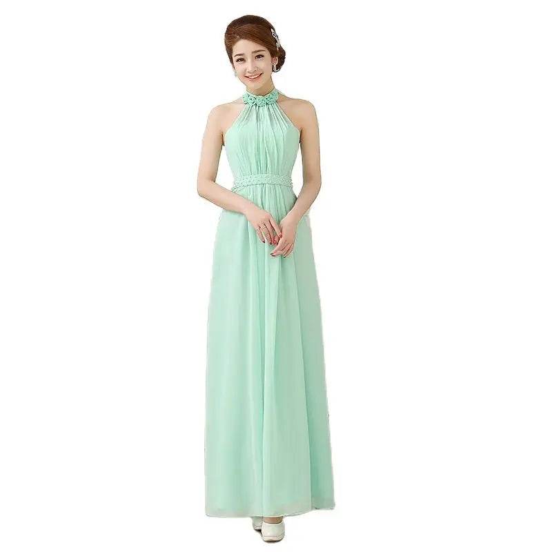 Customized Lilac Purple Bridesmaid Dress - Elegant Chiffon Gown - Buy Center UK