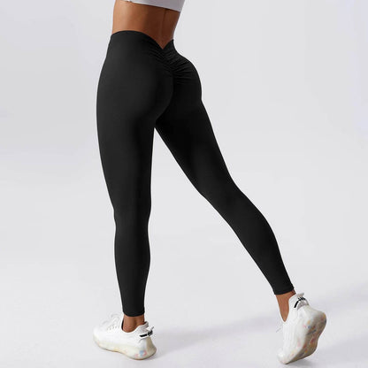 Buy Center High Waist Yoga Leggings - Back V Design for Women - Buy Center UK