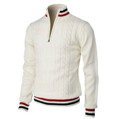 Buy Center Turtleneck Pullover Sweater - Patchwork Color Twist Design - Buy Center UK