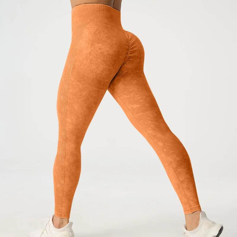 Buy Center High Waisted Frosted Yoga Pants - Quick Dry, Tight Fit - Buy Center UK