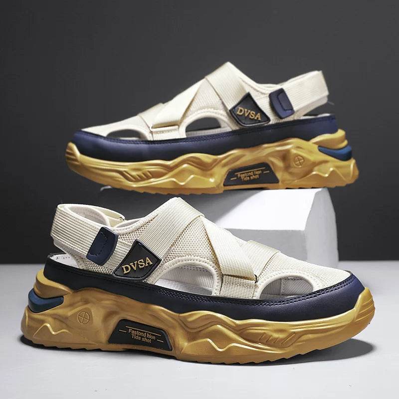 Buy Center Summer Men Sandals - Genuine Leather Casual Footwear - Buy Center UK