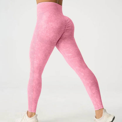 Buy Center High Waisted Frosted Yoga Pants - Quick Dry, Tight Fit - Buy Center UK