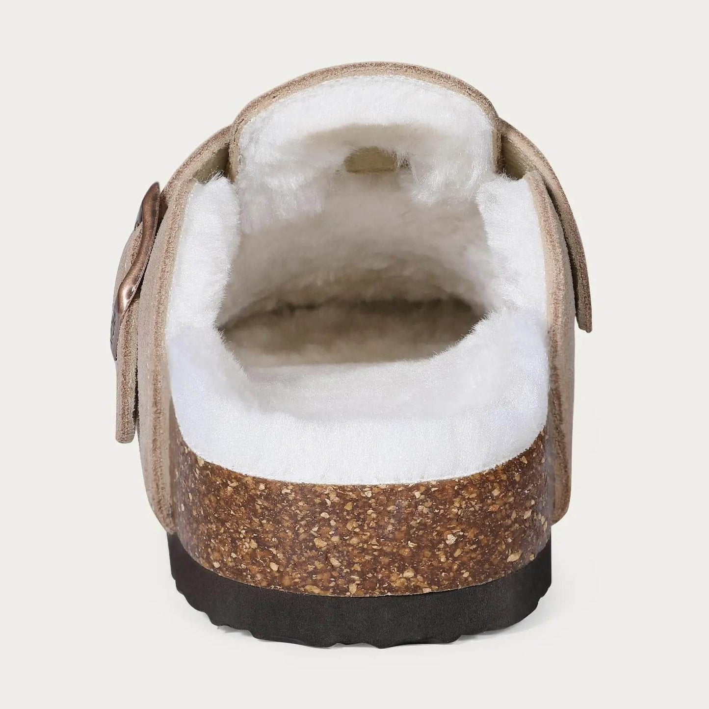 Comwarm Winter Fuzzy Cork Clogs - Plush Fur Lined Slippers for All - Buy Center UK