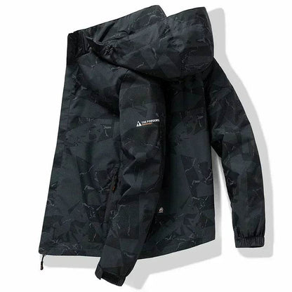 Buy Center Men's Waterproof Hooded Jacket - Stylish Outdoor Camo - Buy Center UK