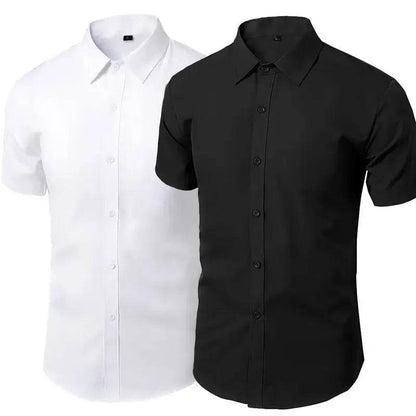 Buy Center Summer Button-Down Shirt for Men - Slim Fit, Casual Style - Buy Center UK