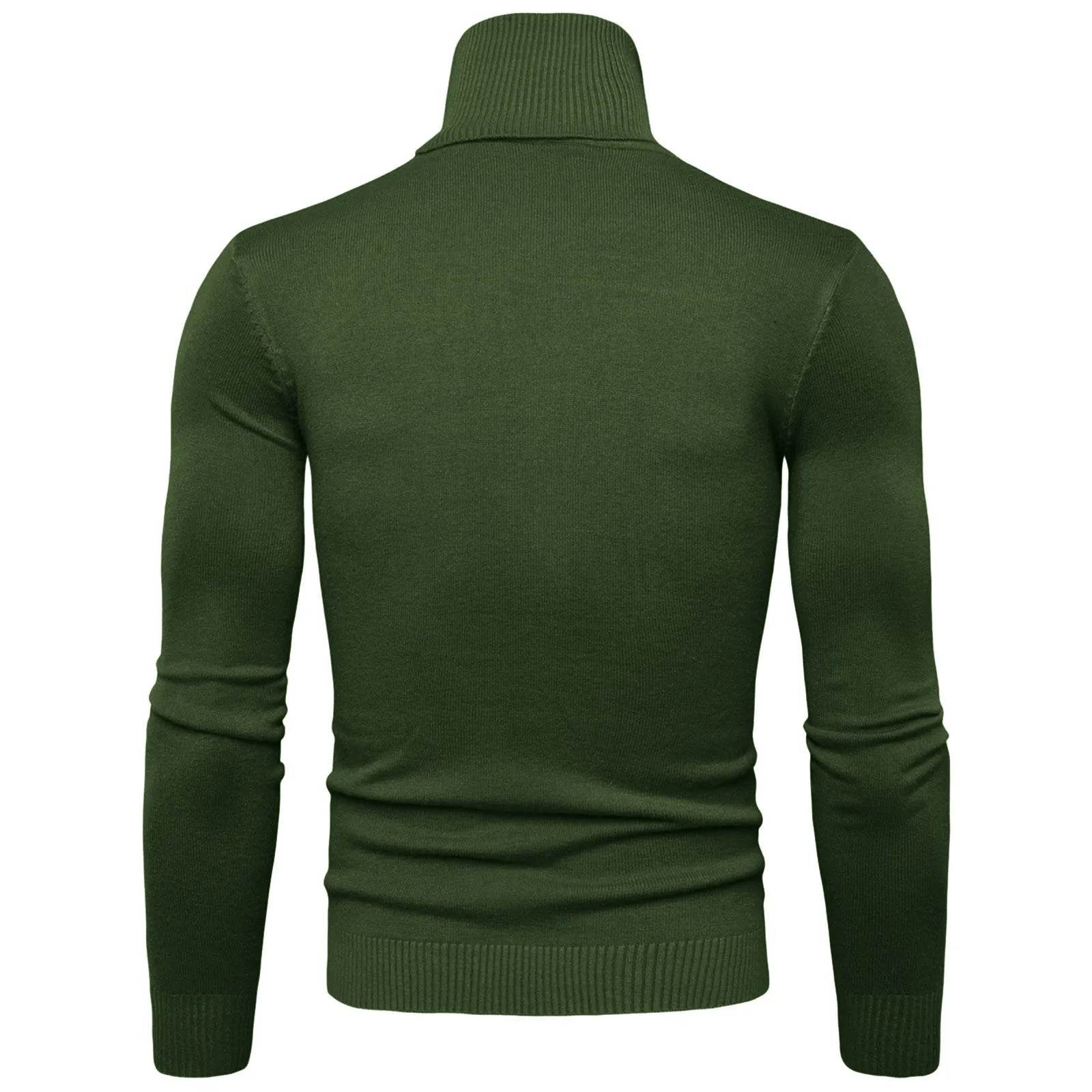 Buy Center Men's Black Turtleneck Sweater - Warm Slim Fit Autumn Top - Buy Center UK