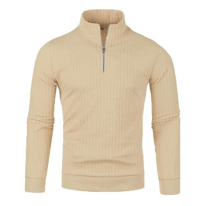 Buy Center Men's Semi Turtleneck Half Zip Pullover - Gothic Style - Buy Center UK