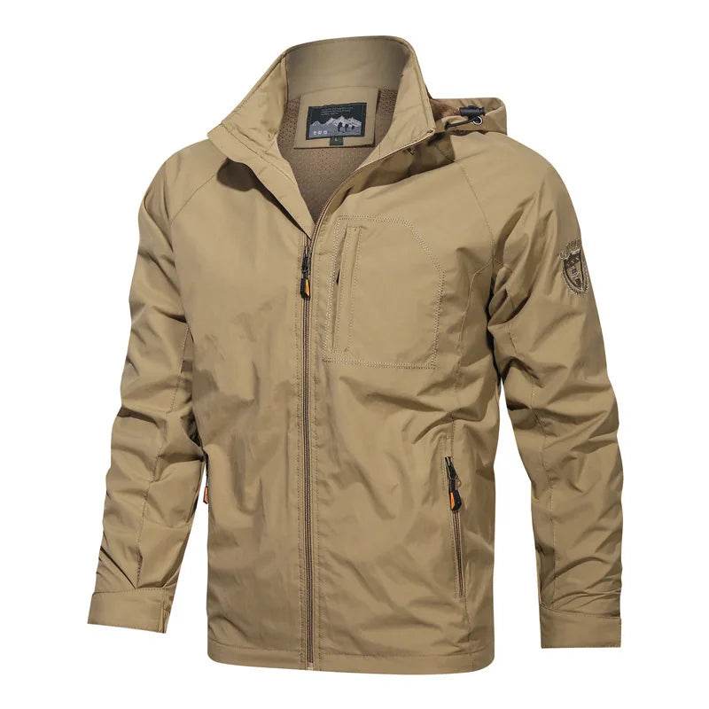 2025 Spring Thin Windbreaker Jacket for Men - Lightweight, Hooded Design - Buy Center UK