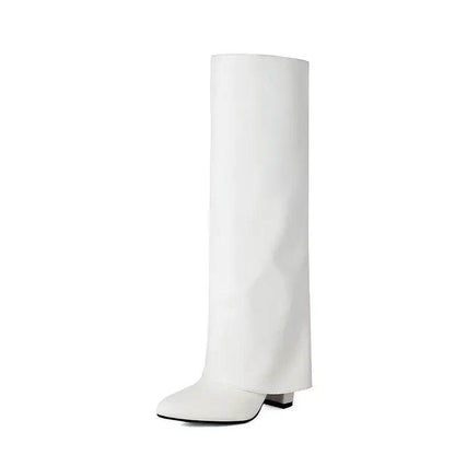 2025 Luxury Knee High Women's Boots - PU Leather, Thick Sole, Stylish - Buy Center UK