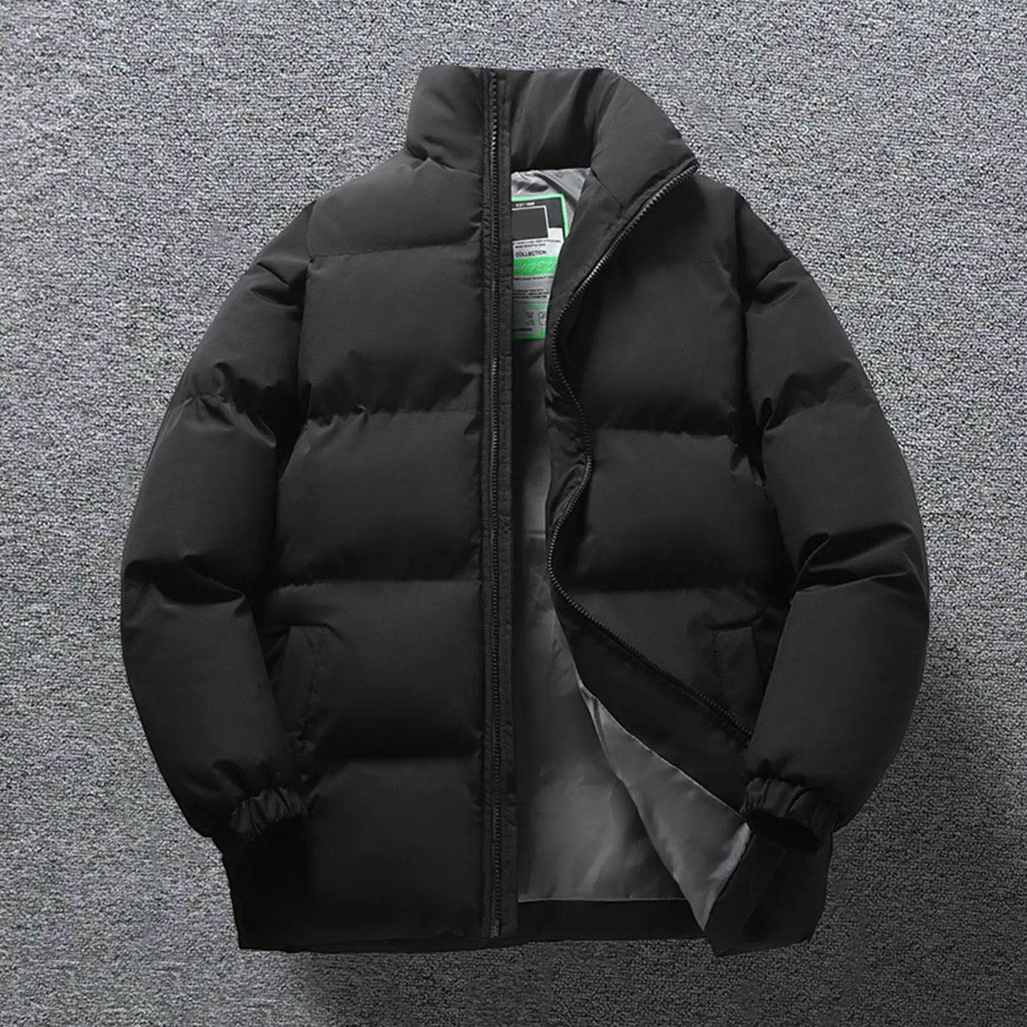 2023 Men's Winter Down Jacket - Stylish Hooded Black Parka Coat - Buy Center UK