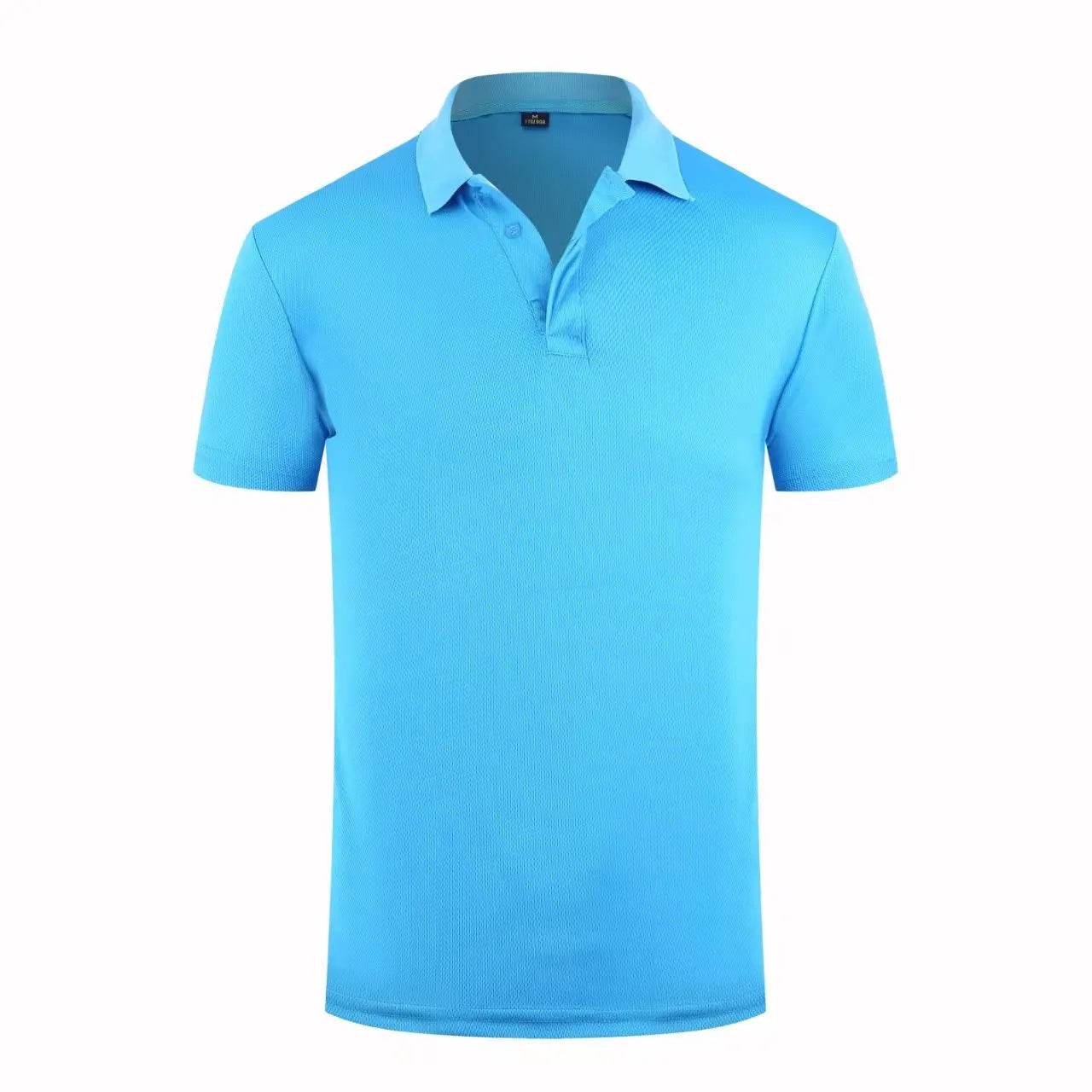 2024 Solid Color Polo Shirt for Men - Short Sleeve Casual Style - Buy Center UK