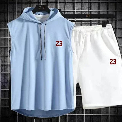Buy Center Men's Summer Two Piece Set - Casual T-Shirt & Shorts - Buy Center UK