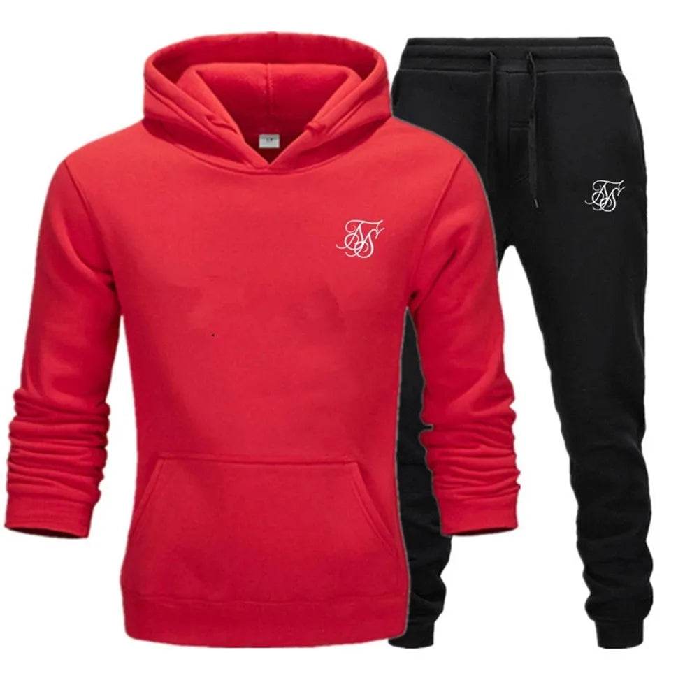 Sik Silk Men’s Tracksuit - Stylish Sweatshirt & Sweatpants Set - Buy Center UK