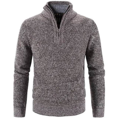 Buy Center Men's Fleece Sweater - Half-Zip Turtleneck Pullover - Buy Center UK