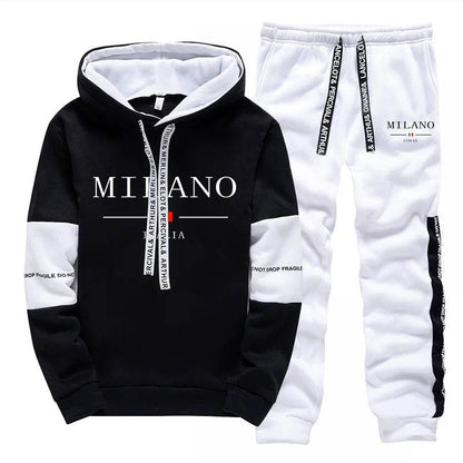 Buy Center Men's Sportswear Hooded Jogging Suit - Italia Milan Print - Buy Center UK