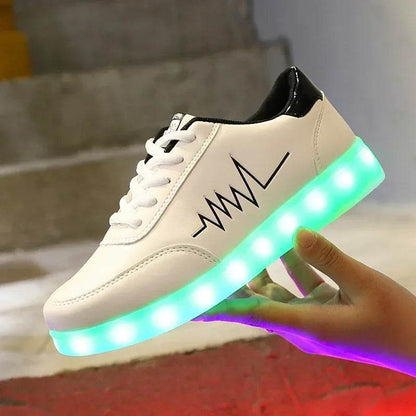 Maogu Luminous Sneakers - USB Rechargeable LED Light-Up Shoes - Buy Center UK