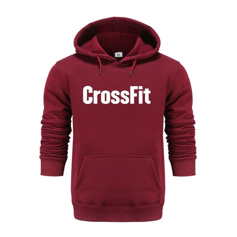 Buy Center Men's CrossFit Sweatshirt - Stylish Black Print Hoodie - Buy Center UK