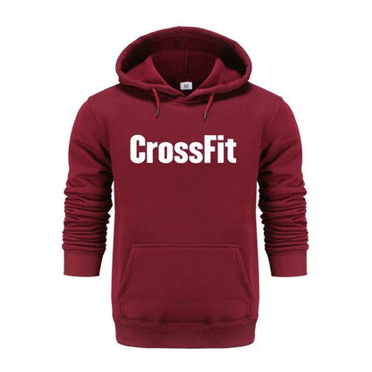 Buy Center Men's CrossFit Sweatshirt - Stylish Black Print Hoodie - Buy Center UK