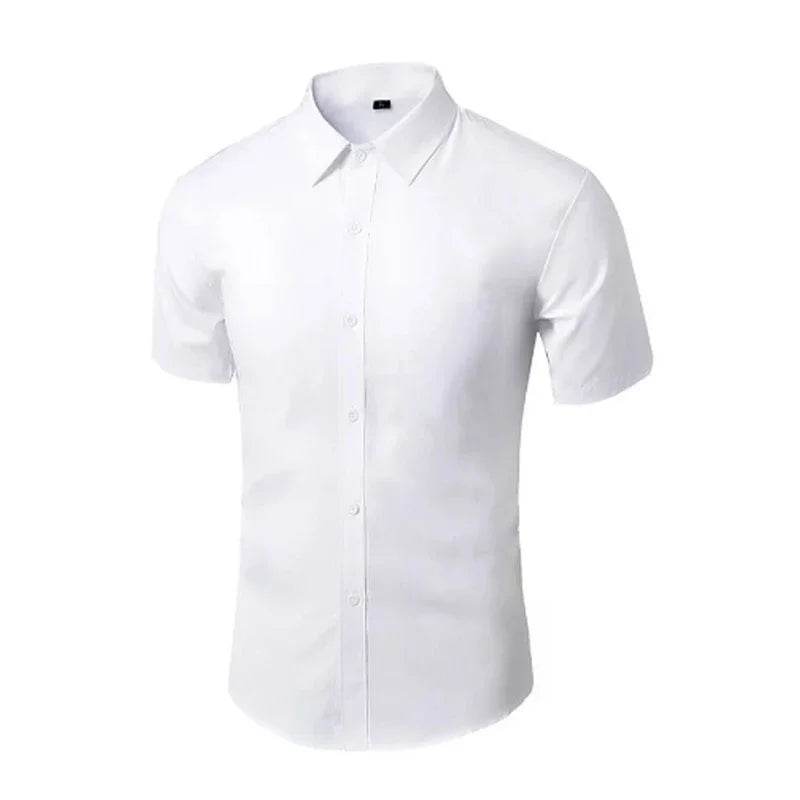 Buy Center Summer Button-Down Shirt for Men - Slim Fit, Casual Style - Buy Center UK