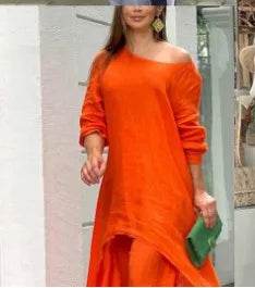Buy Center Women's Summer Cotton Linen 2 Piece Set - Stylish & Comfortable - Buy Center UK