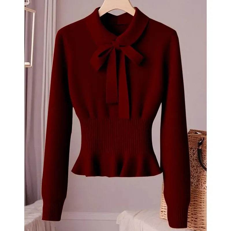 Buy Center Women's Korean Knitting Jumper - Comfortable Loose Pullover - Buy Center UK