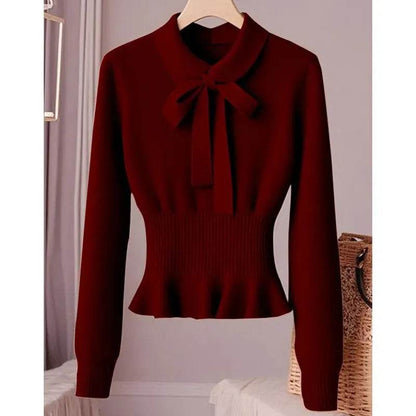 Buy Center Women's Korean Knitting Jumper - Comfortable Loose Pullover - Buy Center UK
