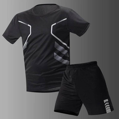 Buy Center Plus Size Men's Quick-Drying Shorts Suit - T-Shirt & Shorts - Buy Center UK