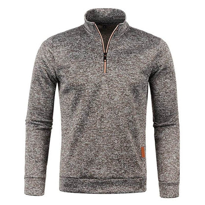 Buy Center Men's Half Zipper Pullover Sweater - Casual Turtleneck Style - Buy Center UK
