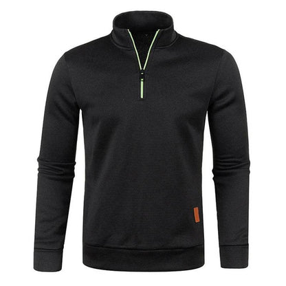 Buy Center Men's Half Zipper Pullover Sweater - Casual Turtleneck Style - Buy Center UK