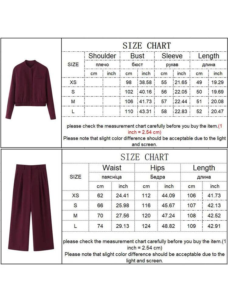 TFMLN 2025 Women’s Bomber Jacket & Pant Set - Casual Spring Fashion - Buy Center UK