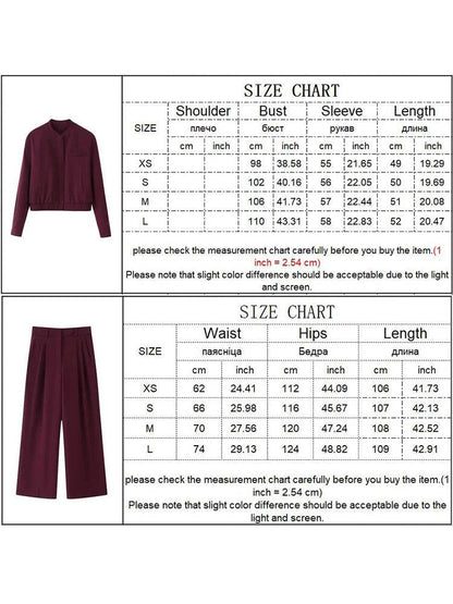 TFMLN 2025 Women’s Bomber Jacket & Pant Set - Casual Spring Fashion - Buy Center UK
